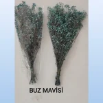 Buz mavisi renk şoklanmış cipso çiçeği kuru cipso çiçek