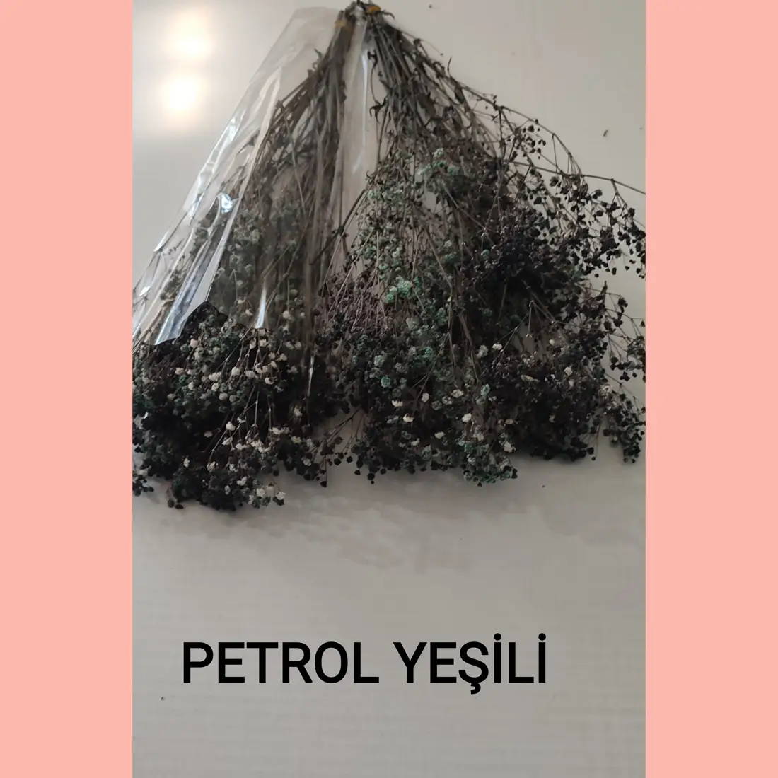 Üreticiden Toptan Petrol Yeşili Şoklanmış Cipso Çiçek - Kuru Cipso Demeti 5 Petrol yeşili şoklanmış cipso